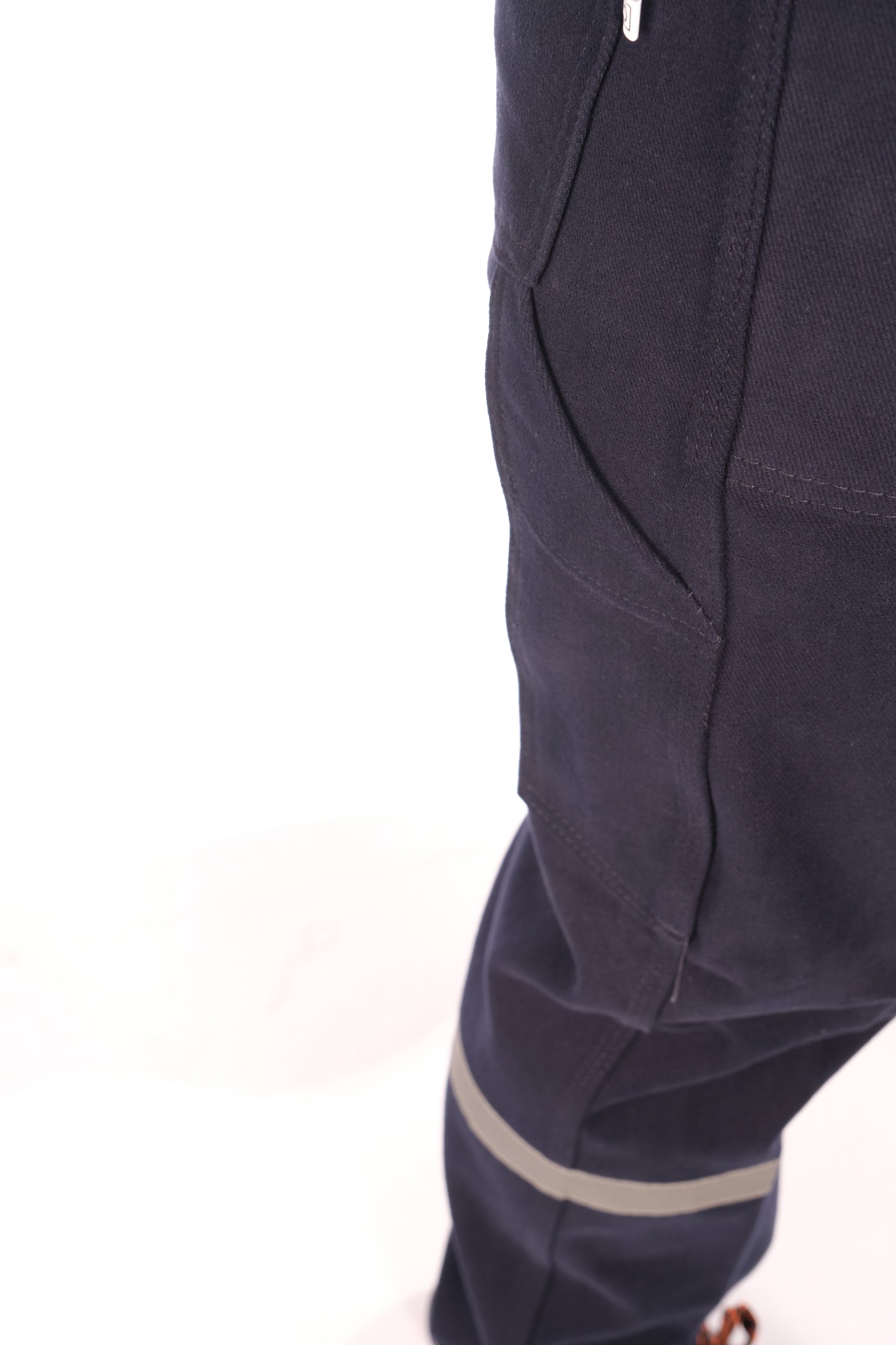 Selçuklu Plus 7/7 Gabardin Lacivert Kışlık İşçi Pantolonu Tek Reflektörlü Kalın İş Pantolonu