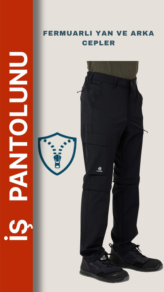 Armadillo Erciyes Outdoor Siyah Pantolon – Su İtici, Nefes Alabilir ve Esnek Yapı
