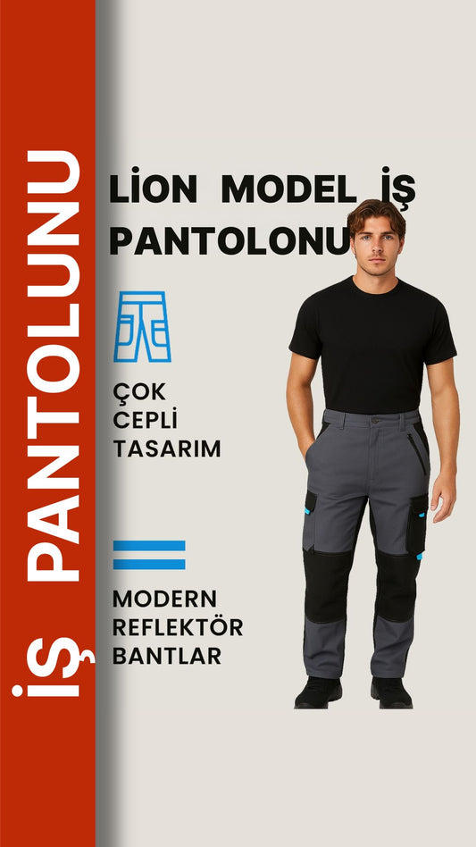 Selçuklu Plus Lion Çok Cepli İş Pantolonu – Dayanıklı, Ergonomik ve Şık Tasarım