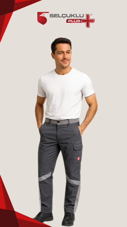 Armadillo Pyrus Gri İş Pantolonu – Ergonomik Kesim, Çok Cepli Dayanıklı Yapı