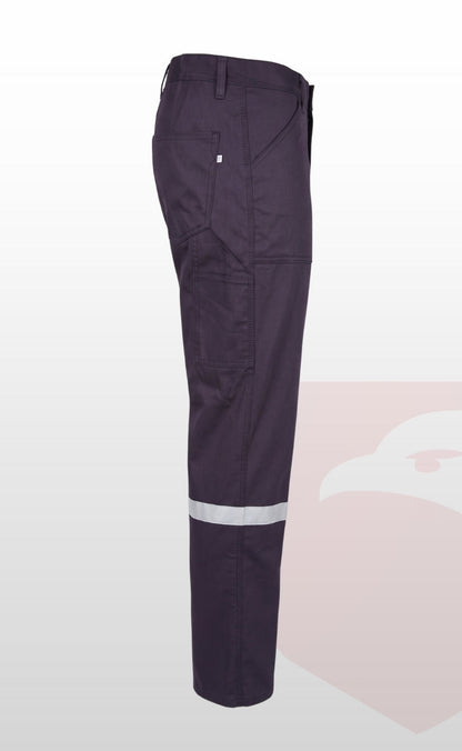 16/12 Gabardin Likralı Yazlık Tek Reflektörlü İşçi Pantolonu