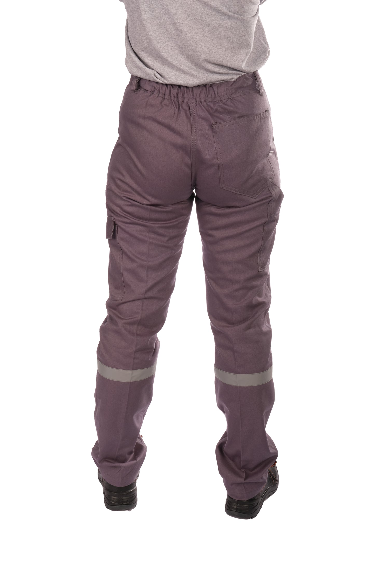 Selçuklu Plus 16/12 Gabardin Gri Yazlık İşçi Pantolonu Tek Reflektörlü İş Pantolonu