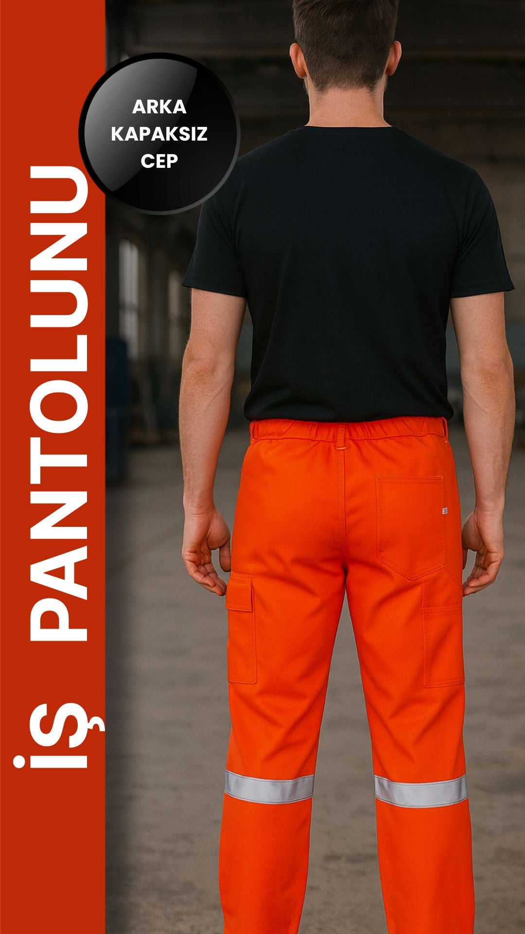 16/12 Gabardin Yazlık İşçi Pantolonu Tek Reflektörlü İş Pantolonu