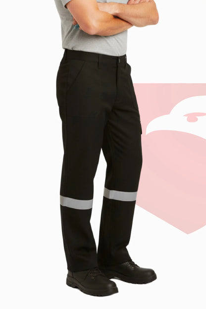 7/7 Gabardin Kışlık İşçi Pantolonu Tek Reflektörlü Kalın İş Pantolonu