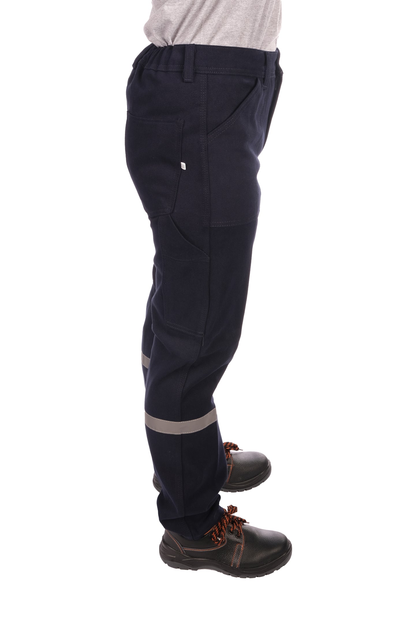 Selçuklu Plus 7/7 Gabardin Lacivert Kışlık İşçi Pantolonu Tek Reflektörlü Kalın İş Pantolonu