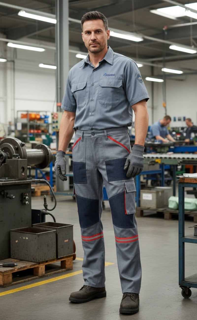 7/7 Gri Takviyeli Çok Cepli Kışlık İş Pantolonu – Dayanıklı, Konforlu ve Şık