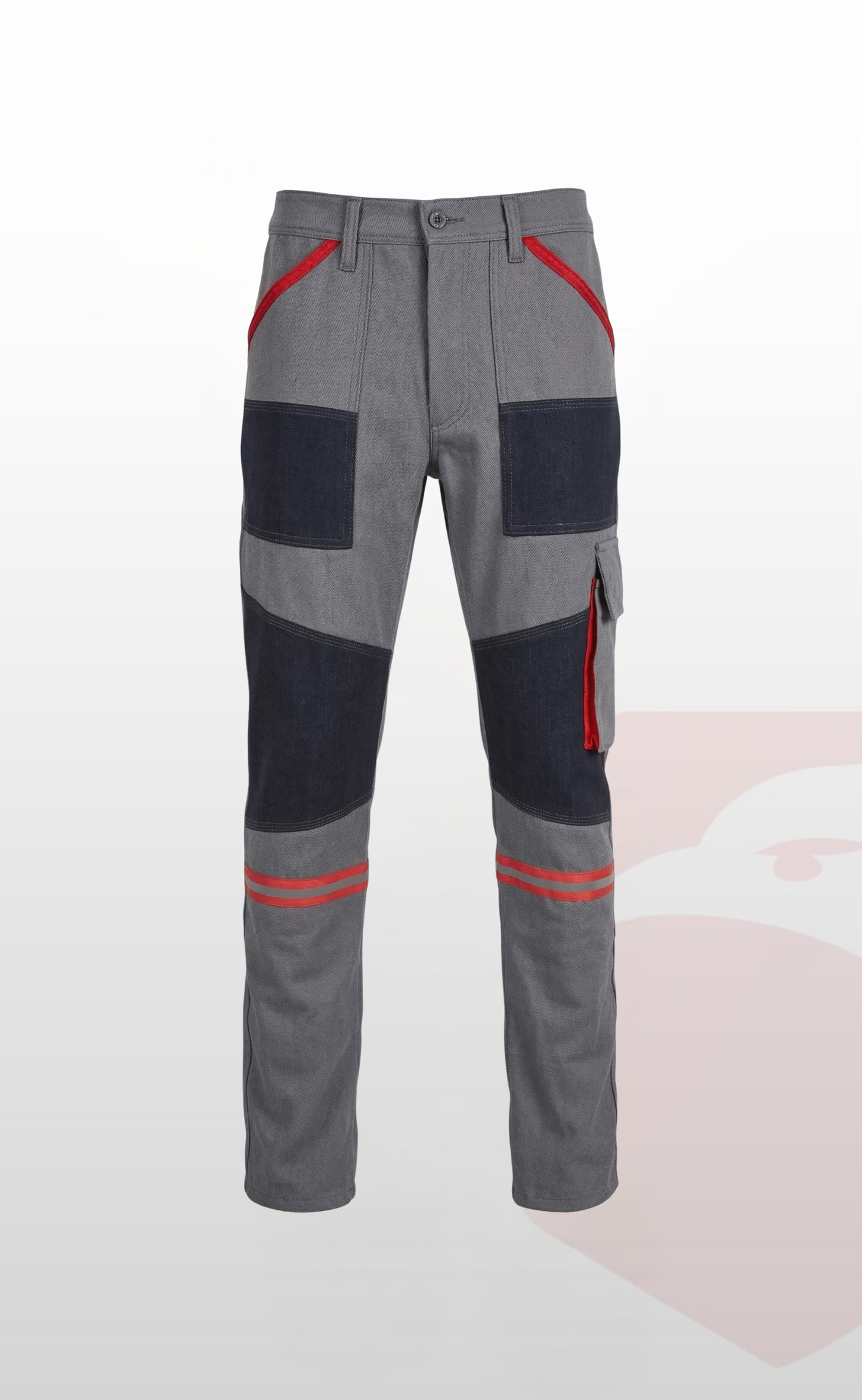 7/7 Gri Takviyeli Çok Cepli Kışlık İş Pantolonu – Dayanıklı, Konforlu ve Şık