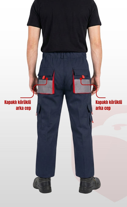 Pantolon 16/12 Avangard Lacivert – Çok Cepli Dayanıklı İş Pantolonu