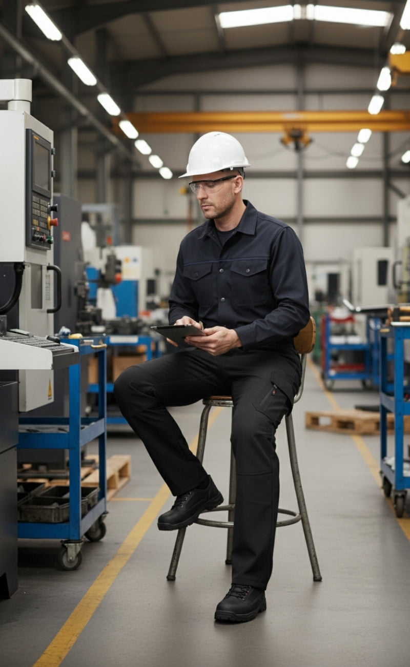 Softshell Siyah İş Pantolonu | Su Geçirmez, Rüzgar Dayanıklı, Çok Cepli, Esnek Kumaş