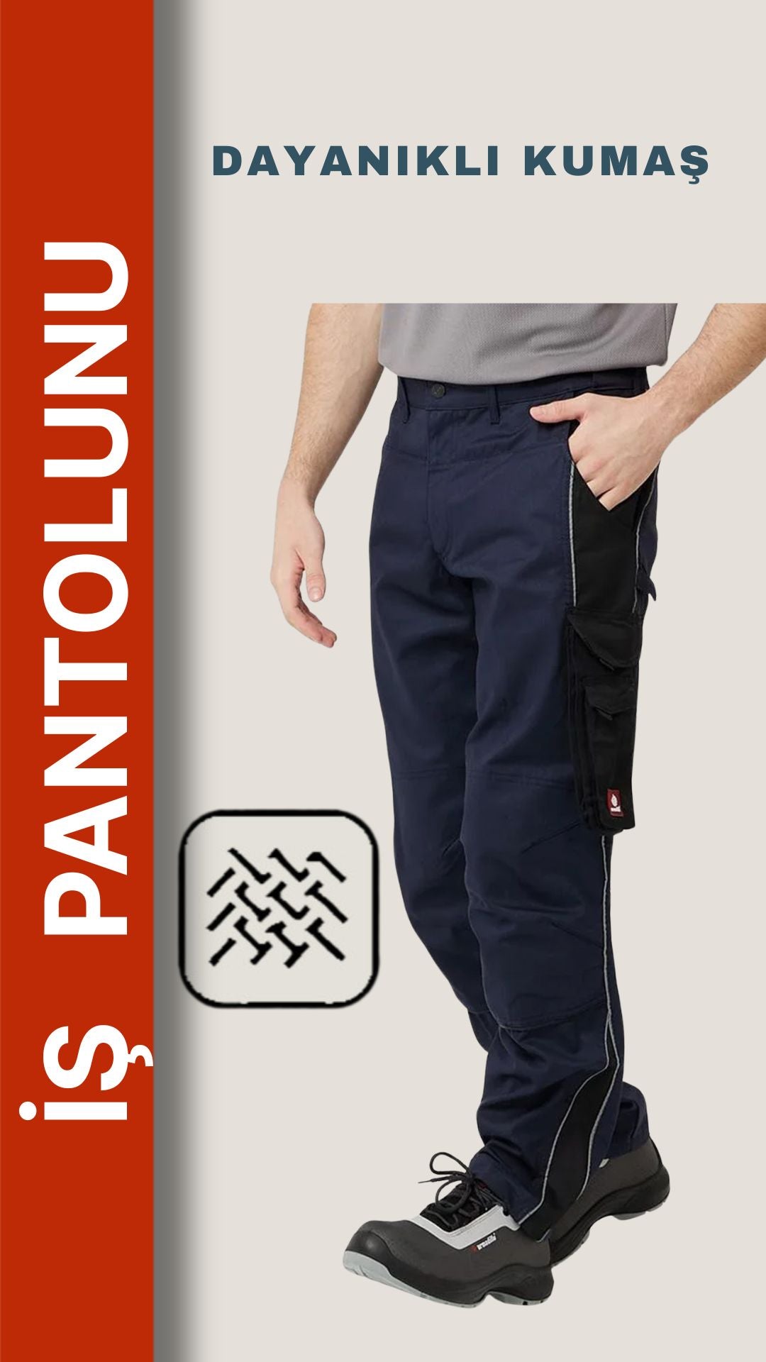 Selçuklu Plus Armadillo Allium Lacivert İş Pantolonu – Hafif, Dayanıklı ve Çok Cepli Rahat Tasarım