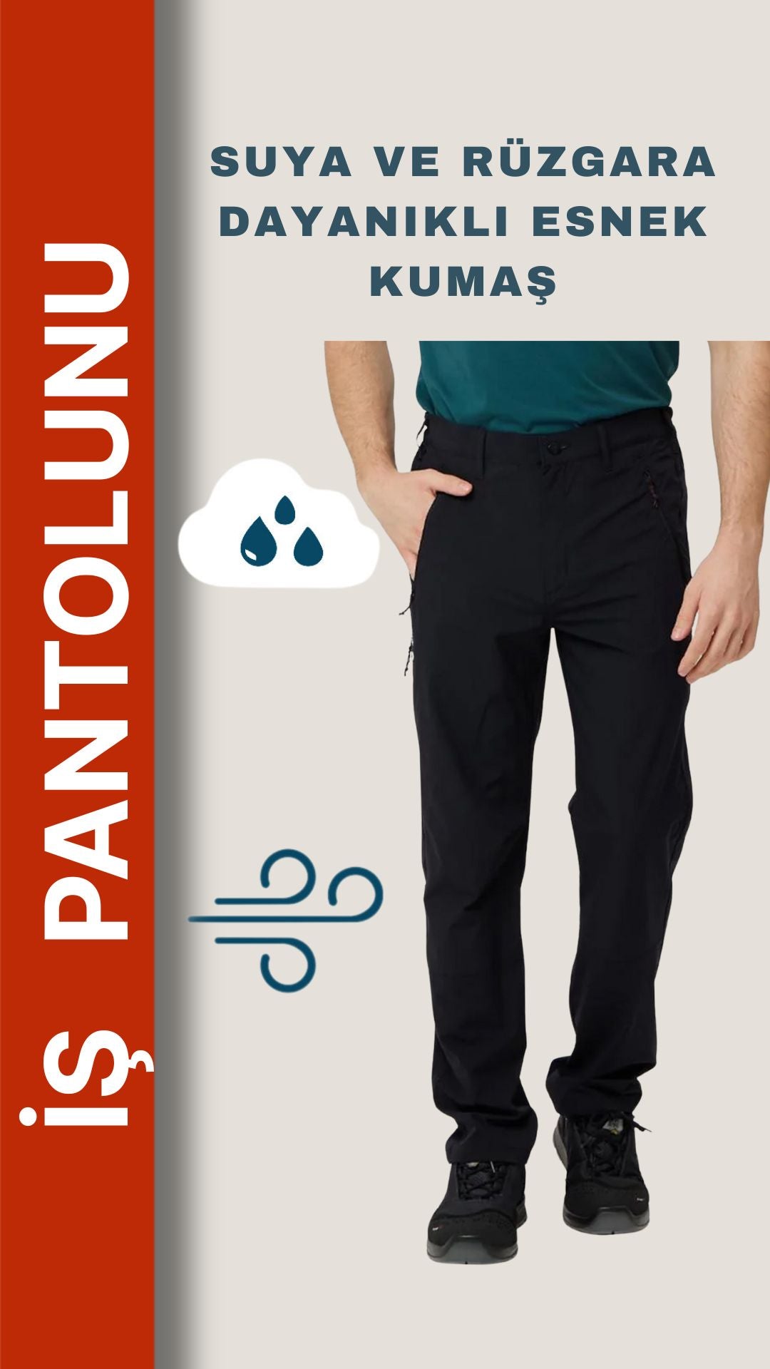 Selçuklu Plus Armadillo Ilgaz Outdoor Siyah Pantolon – Su İtici, Hafif ve Esnek Doğa Kullanımı