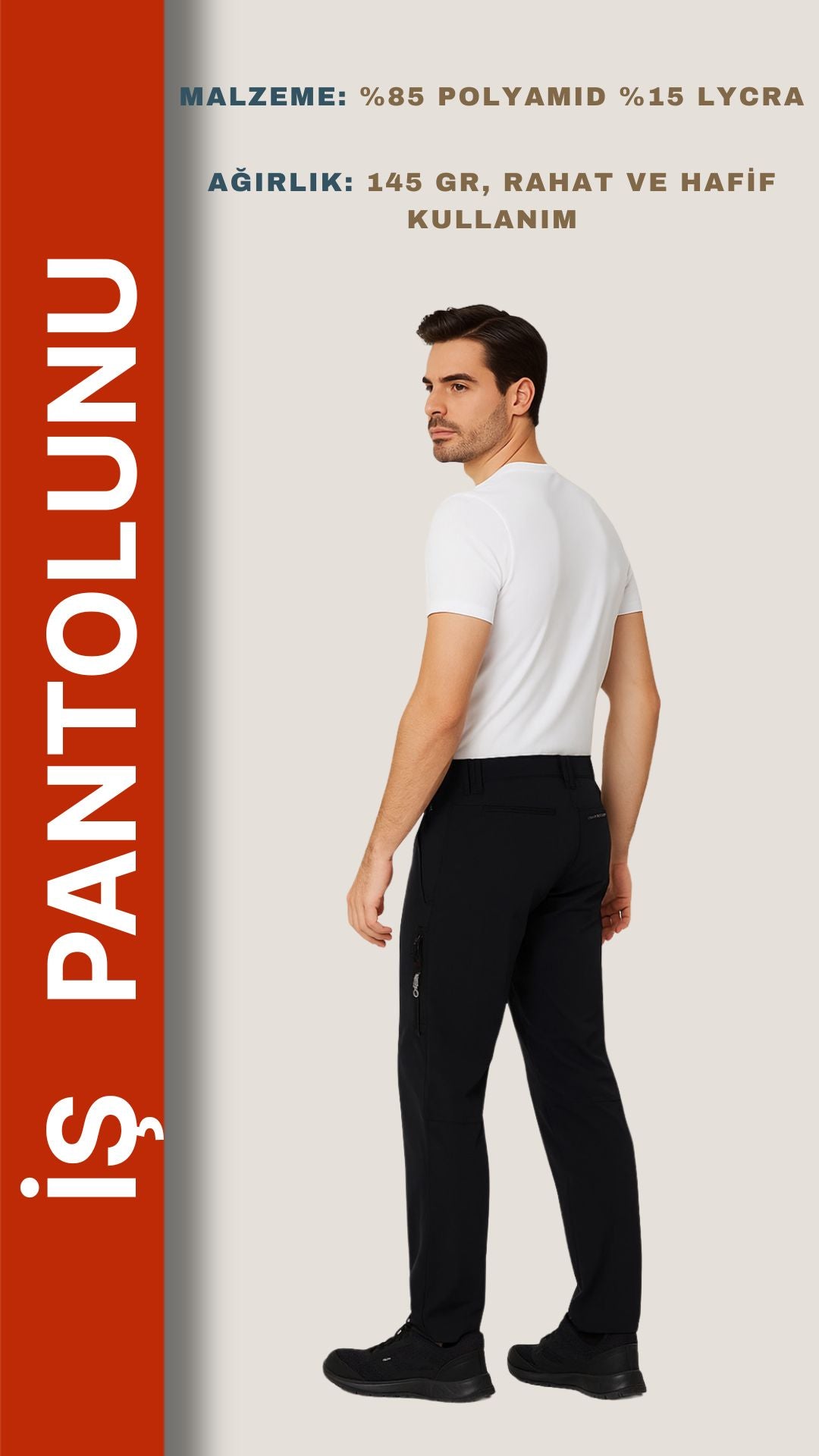 Selçuklu Plus Armadillo Ilgaz Outdoor Siyah Pantolon – Su İtici, Hafif ve Esnek Doğa Kullanımı