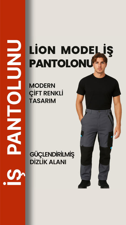 Selçuklu Plus Lion Lacivert Çok Cepli İş Pantolonu – Dayanıklı, Ergonomik ve Şık Tasarım