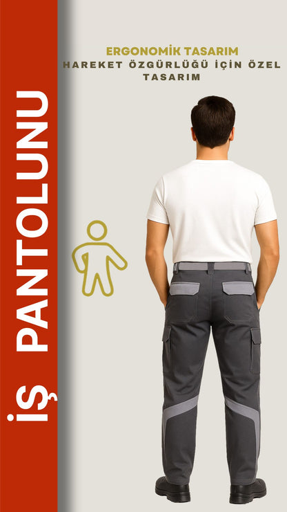 Selçuklu Plus Armadillo Pyrus İş Pantolonu – Ergonomik Kesim, Çok Cepli Dayanıklı Yapı