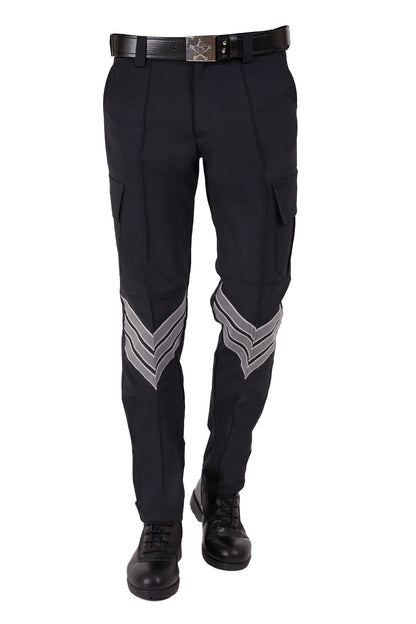 Selçuklu Plus Özel Güvenlik Siyah Pantolon Cepli Bel Kemerli Unisex Pantolon (Yeni Yönetmeliğe Uygun)