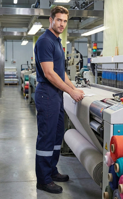 16/12 Gabardin Likralı Yazlık Tek Reflektörlü İşçi Pantolonu