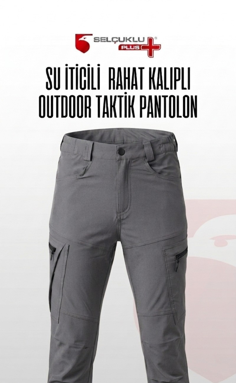 Su İticili, Fermuar Cepli ve Rahat Kalıplı Outdoor Taktikal Pantolon