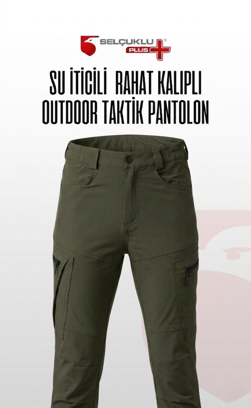 Su İticili, Fermuar Cepli ve Rahat Kalıplı Outdoor Taktikal Pantolon