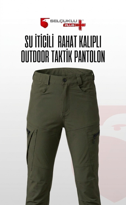 Su İticili, Fermuar Cepli ve Rahat Kalıplı Outdoor Taktikal Pantolon
